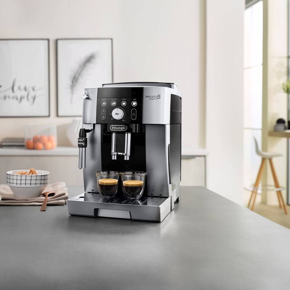 DE‘LONGHI Magnifica S Smart ECAM250.23.SB, Machine à Expresso Automatique avec Broyeur, Argent