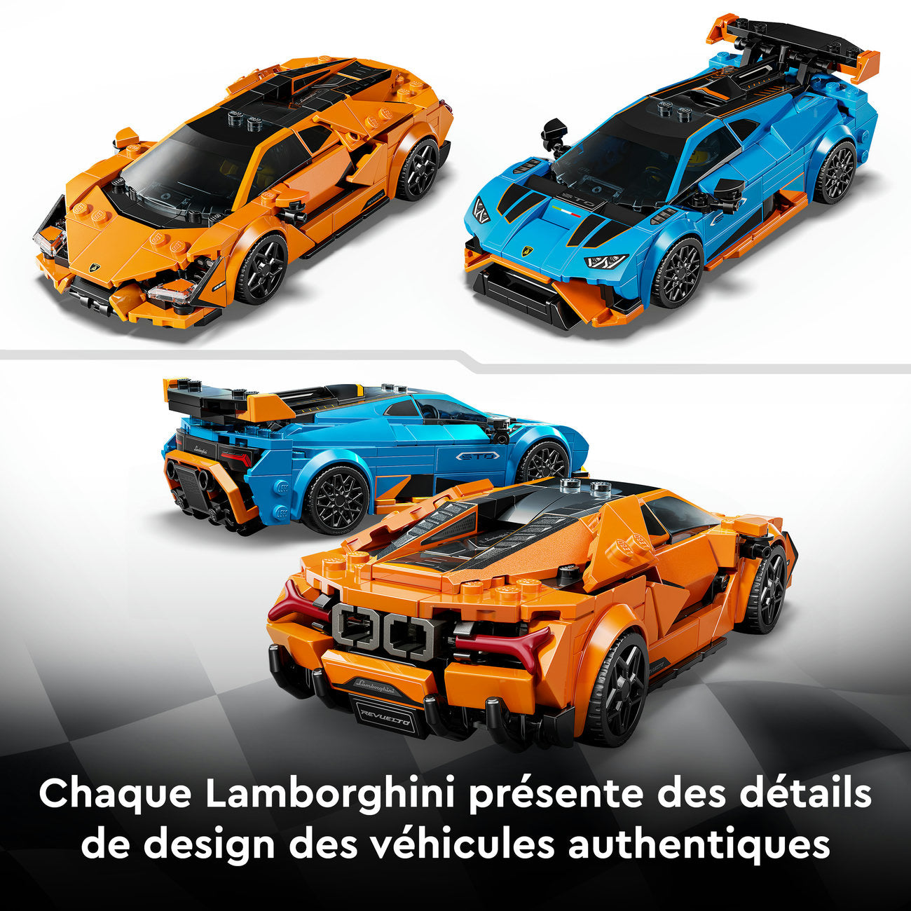 LEGO Speed Champions 77238 Lamborghini Revuelto et Huracán STO