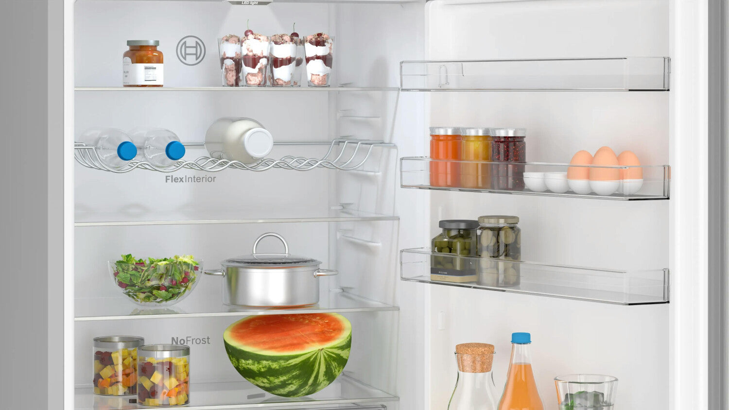 Bosch Réfrigérateur Combiné KGN497LDF 440 L Classe D Gris