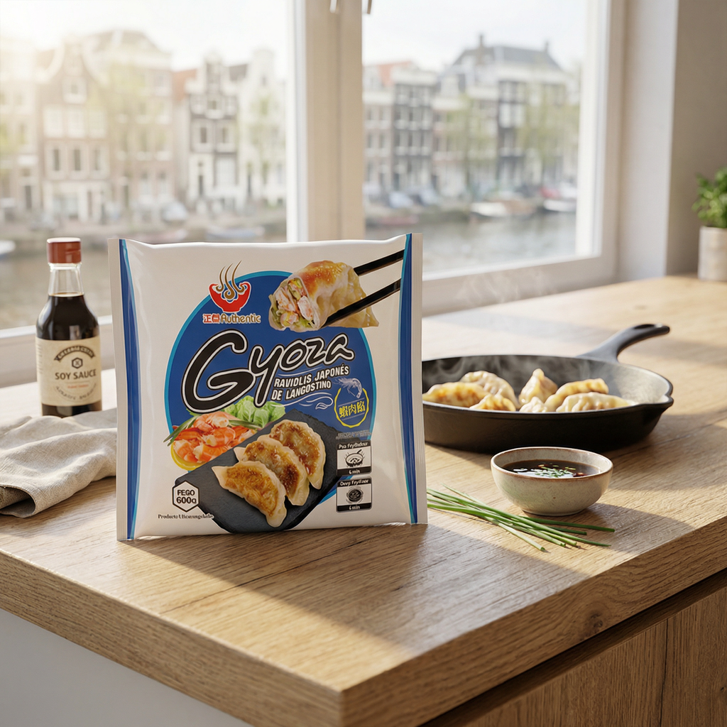 Authentic Mengfu Gyozas aux crevettes 600 g