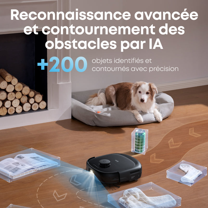 eufy Robot Vacuum Omni E25, aspirateur robot 2-en-1 avec fonction de lavage, élimine les taches tenaces, aspiration inégalée de 20 000 Pa pour un nettoyage en profondeur