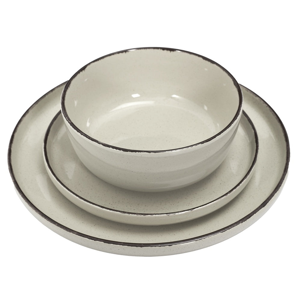 SERVICE VAISSELLE 12PCS GRÈS du TEMPS BEIGE M2