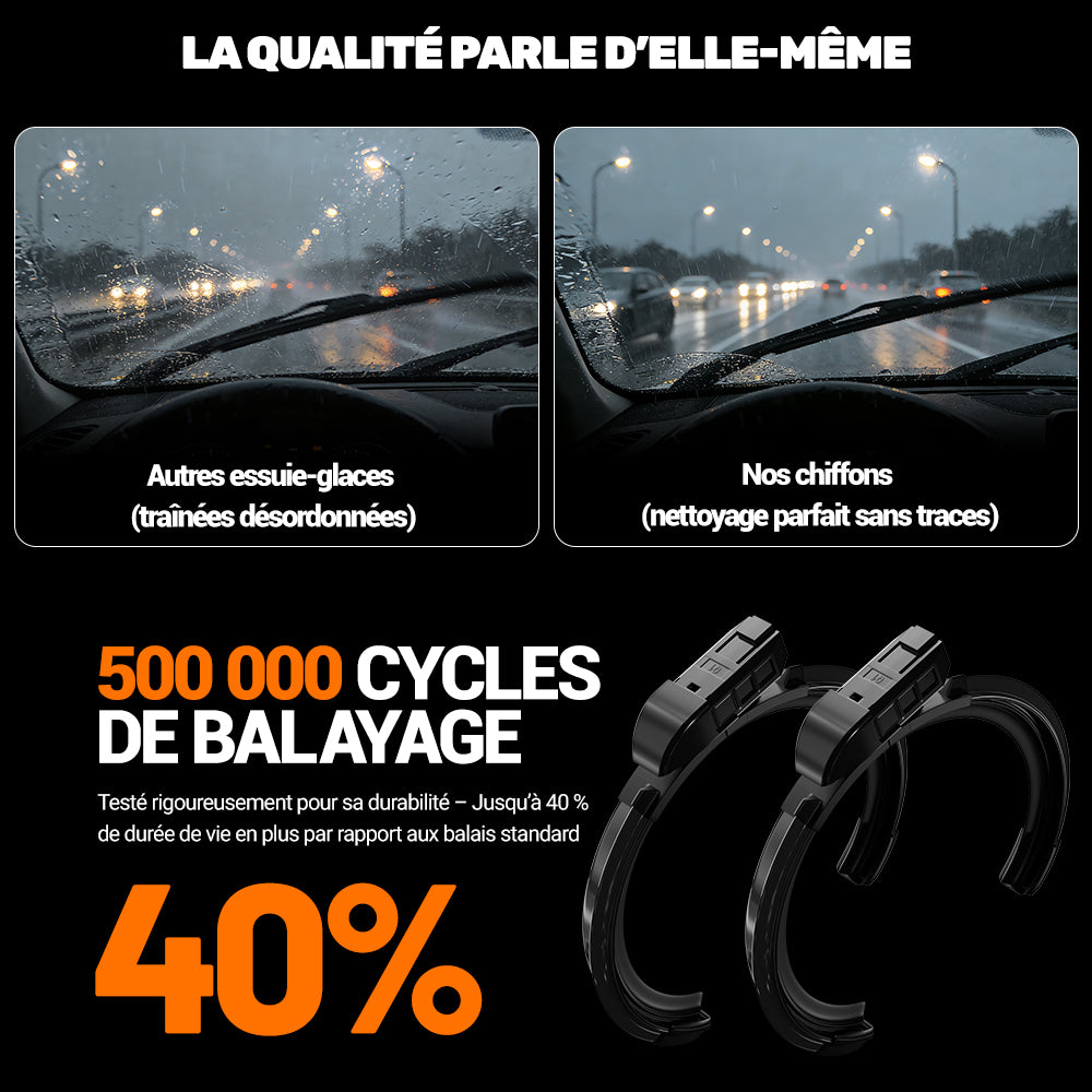 LECIBUBI Essuie-glaces pour Citroën C3 Aircross, Opel Crossland X, Seat Leon (5F/KL), BMW X1 - Montage d'origine - 650 mm + 400 mm