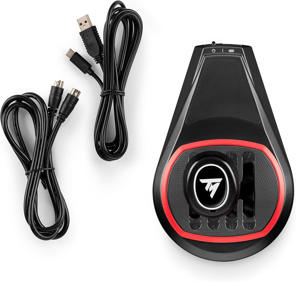 Thrustmaster TH8S Shifter Add-On Levier de vitesse pour PC/consoles - Noir et rouge