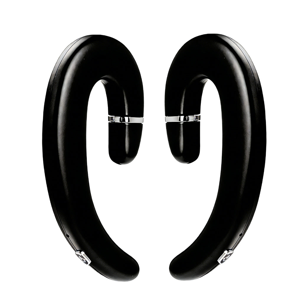 VoxorAI C6 Casque de traduction IA binaural Noir, Traduction en temps réel prenant en charge 140 langues, Casque de jeu Bluetooth stylé pour l’apprentissage, les voyages et les affaires