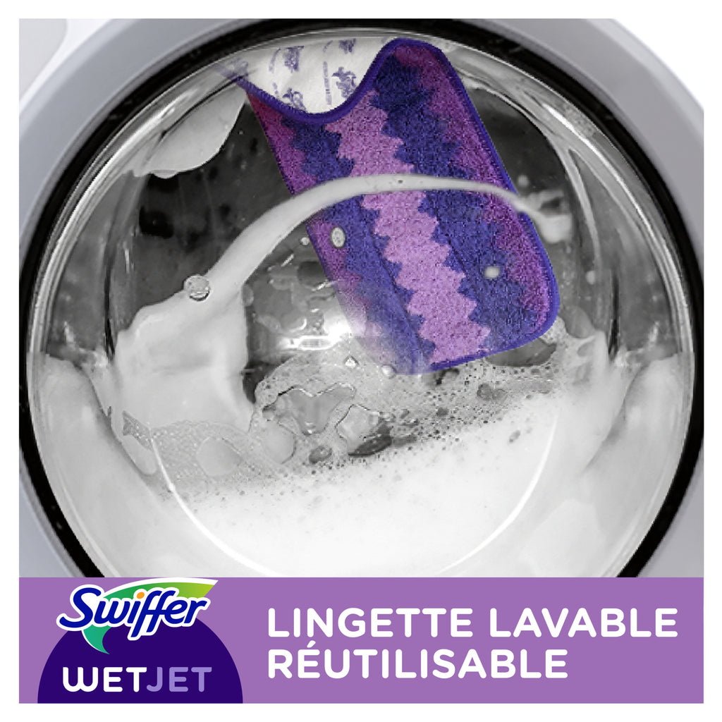 Swiffer Balai WetJet SK + Recharge lavable