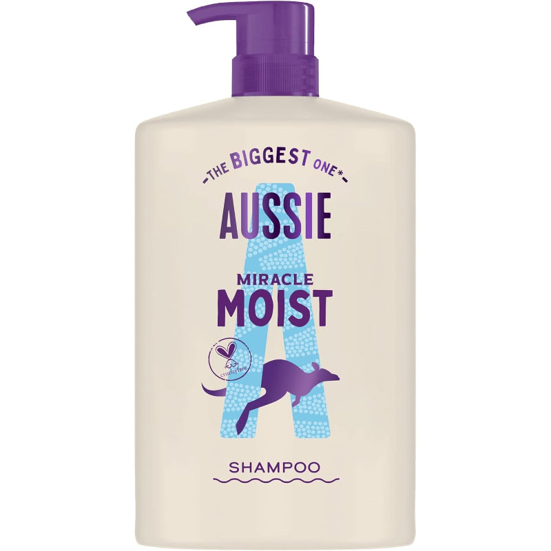 Aussie Shampooing Miracle Moist pour cheveux secs et abîmés - 1000 ml