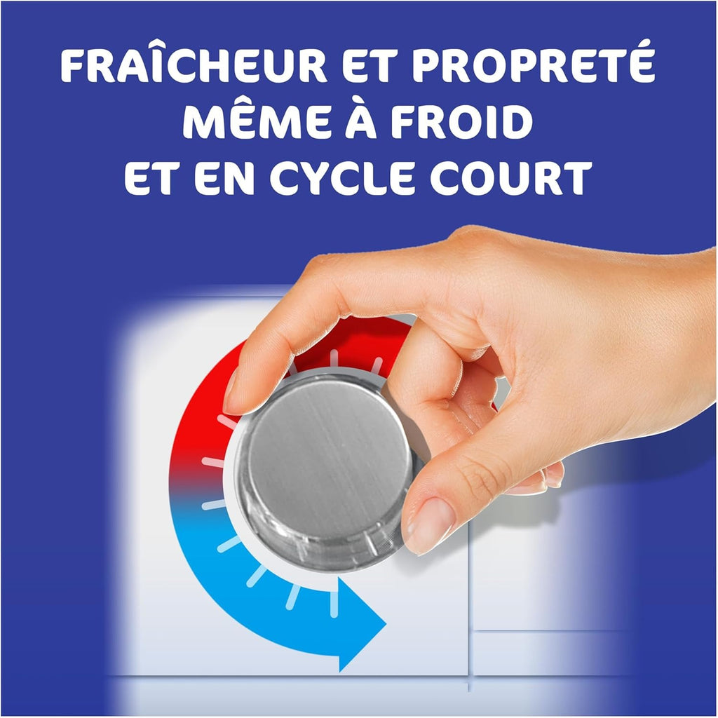 DASH Lessive Capsules 2en1 Fraîcheur de Coton 33 capsules