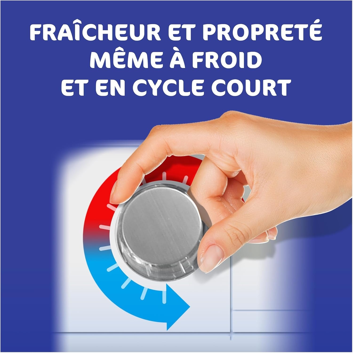 DASH Lessive Capsules 2en1 Fraîcheur de Coton 33 capsules