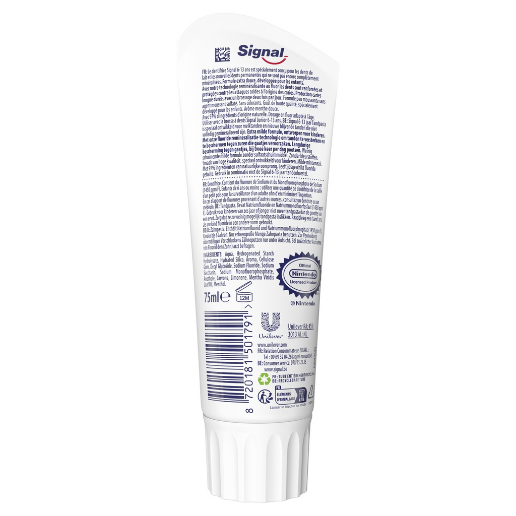 SIGNAL Dentifrice Enfant 6-13 ans Menthe - 75ml