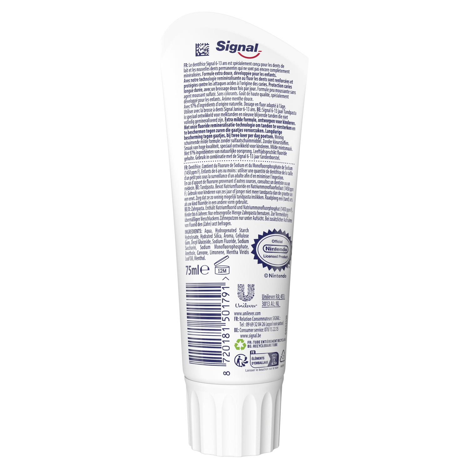 SIGNAL Dentifrice Enfant 6-13 ans Menthe - 75ml