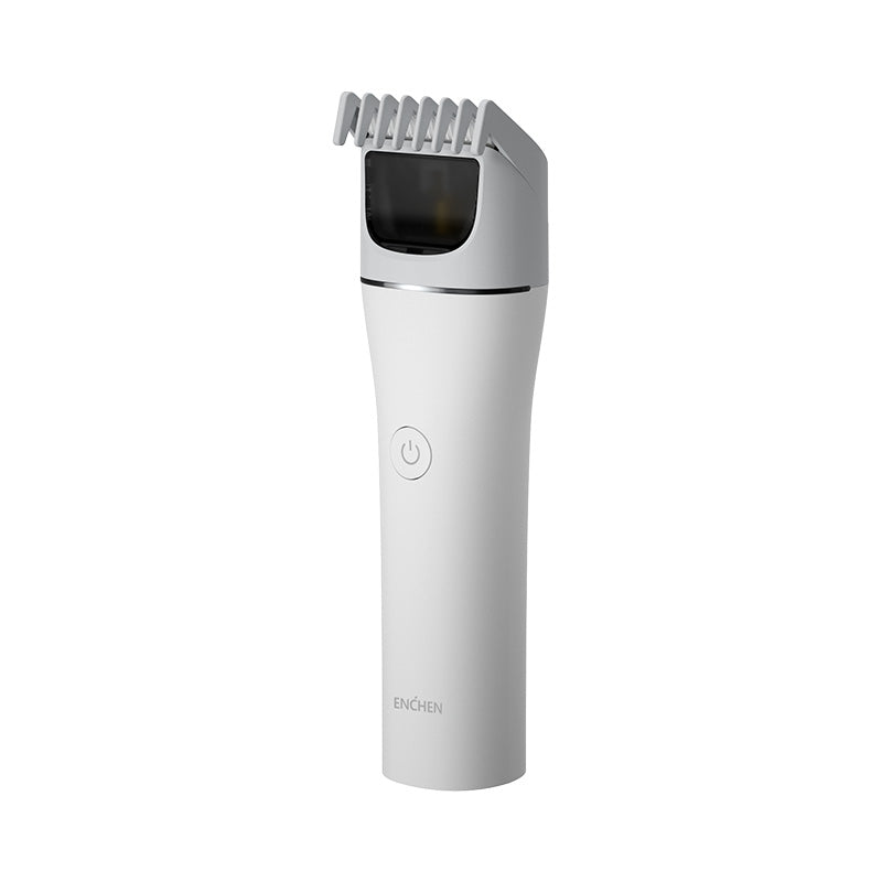 Tondeuse à cheveux électrique sans fil professionnelle ENCHEN White Boost 2 avec chargement rapide USB Type-C, pour hommes adultes, 1 pièce.