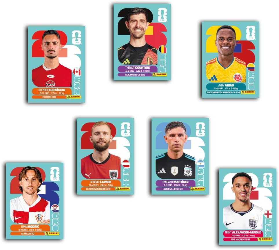 Blister 8 pochettes stickers coupe du monde de la fifa 26tm