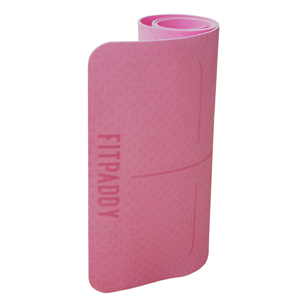 FITPADDY MAT01PK TPE Tapis de yoga 183 x 61 cm Rose