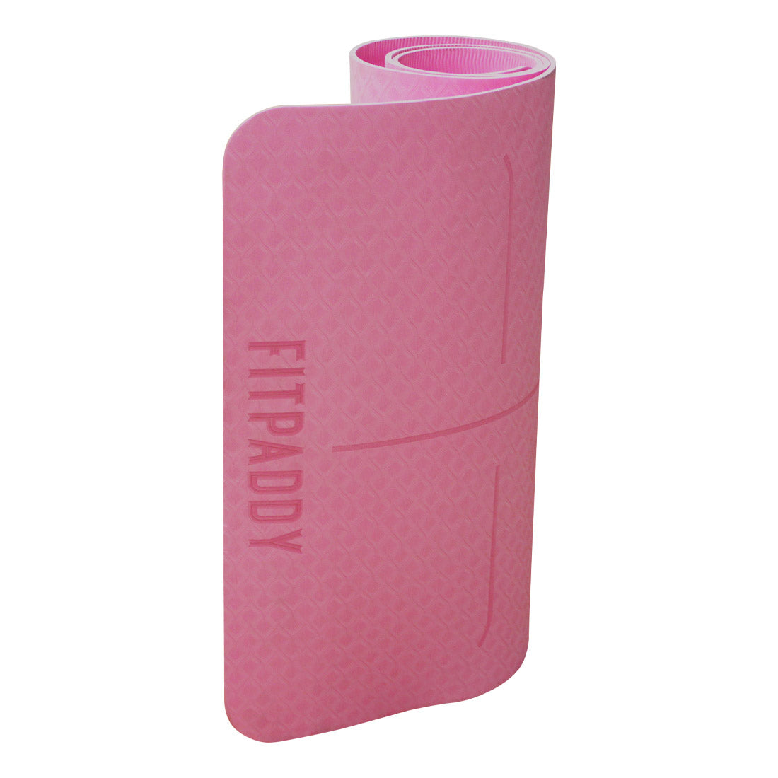 FITPADDY MAT01PK TPE Tapis de yoga 183 x 61 cm Rose