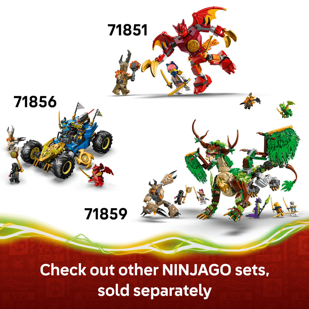 LEGO Ninjago 71857 Véhicule Ninja Maison dans les arbres Pack de combat de 642