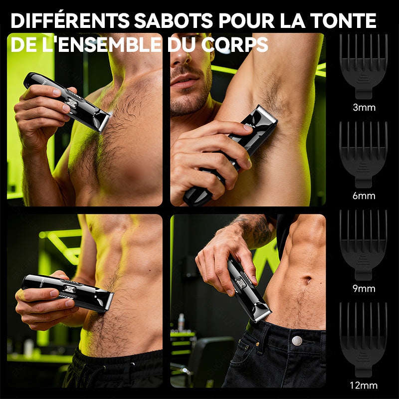 Tondeuse électrique Enchen Spark 3 pour l'aine et le corps, avec lame en céramique respectueuse de la peau pour éviter les coupures, tonte du corps, 1 pièce.