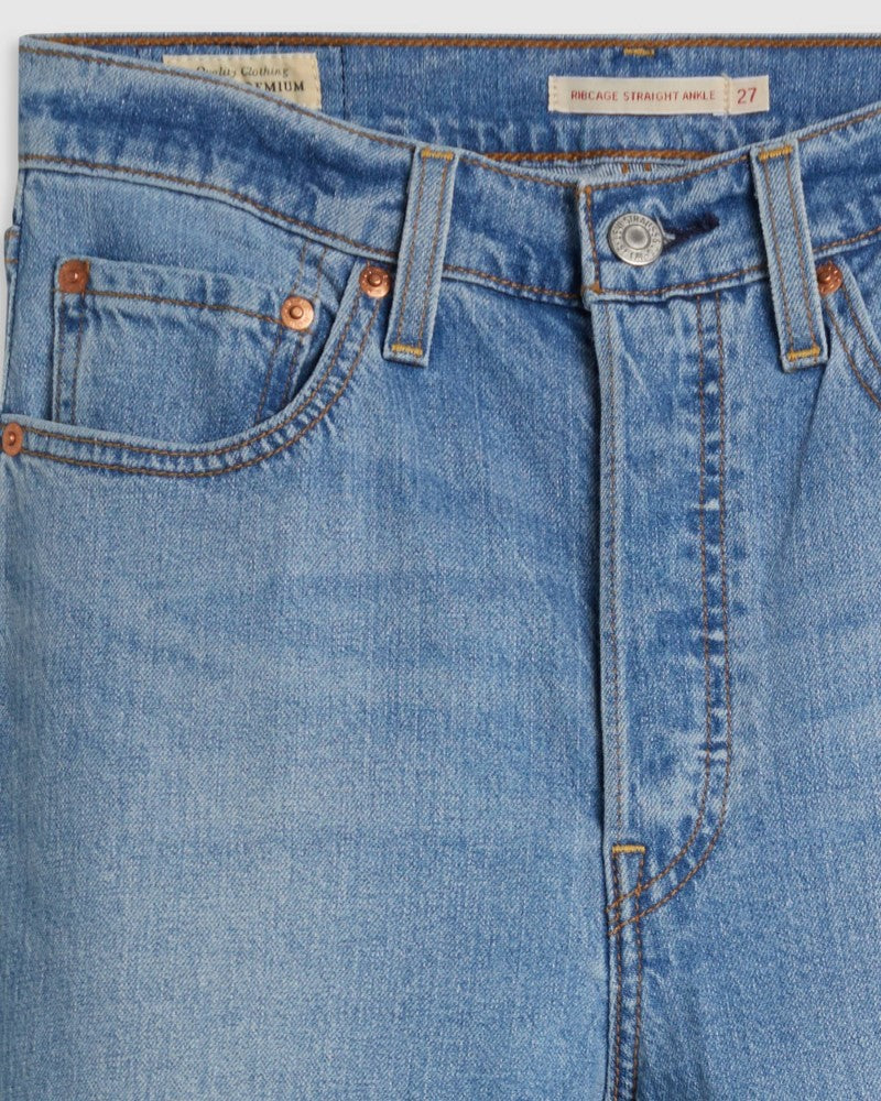 LEVI'S Ribcage Jean droit à talons