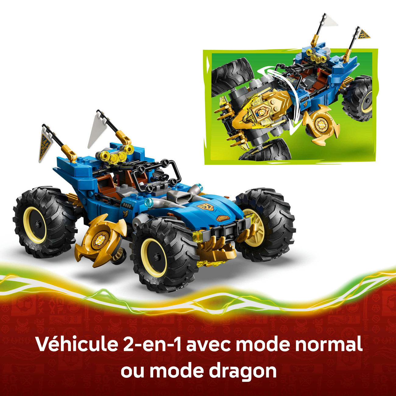 LEGO Ninjago 71856 La voiture transformable de Jay
