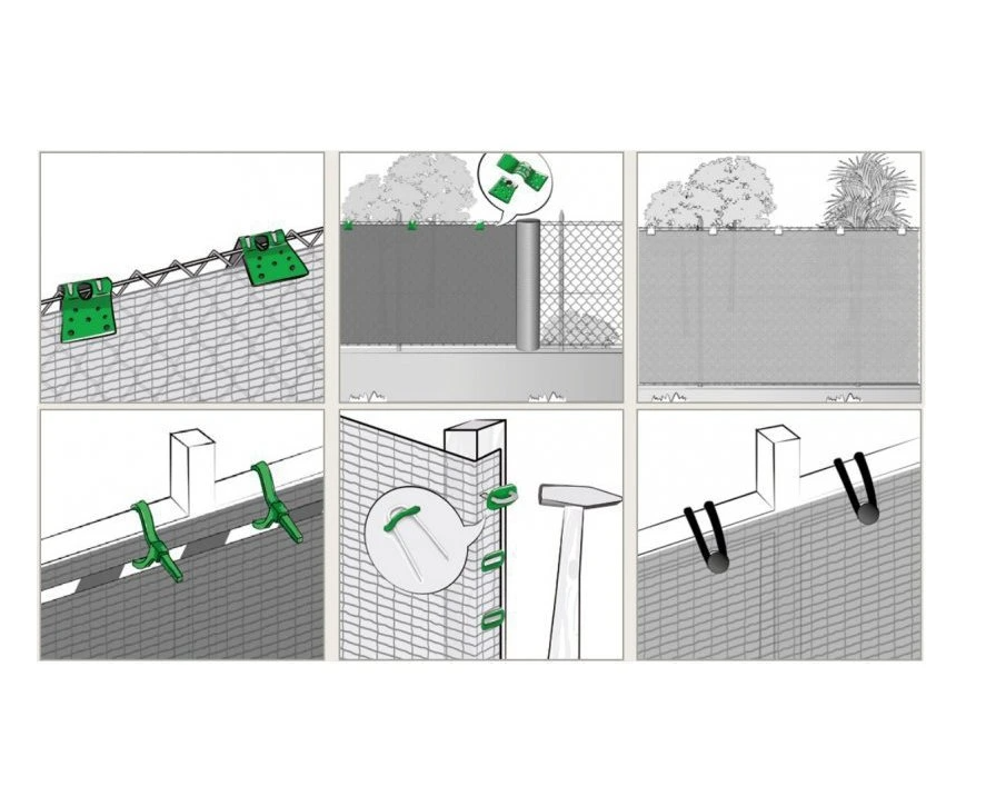 TENAX Coimbra Filet tissé brise-vue vert pour jardins, balcons, clôtures et terrasses - 2,00 x 50 m