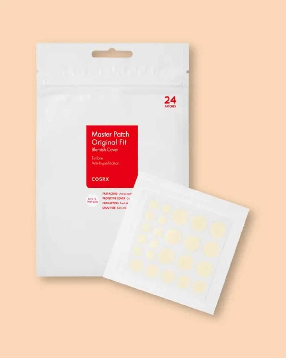 COSRX Acne Pimple Master Patch Original Fit Patchs Hydrocolloïdes 24 Patchs