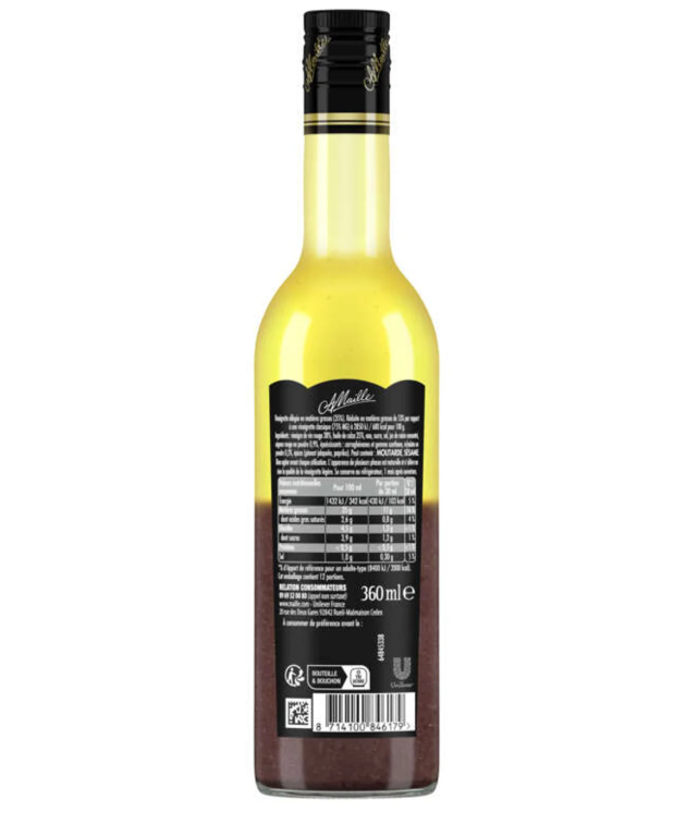 Maille Vinaigrette légère Vinaigre de vin rouge, échalote et petits oignons rouges - 36 cl