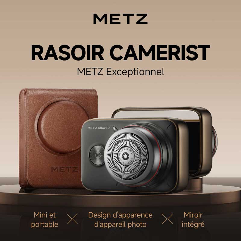 Rasoir électrique Metz Édition Deluxe Red Ring SLR, corps en alliage, portable pour voyages, totalement étanche, cadeau parfait de la Saint-Valentin pour petit-ami