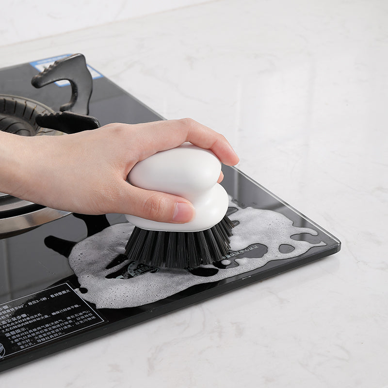 JORDAN&JUDY Brosse de nettoyage ménager anti-taches, Brosse à récurer les casseroles, Brosse à vaisselle - 1 pièce manche court