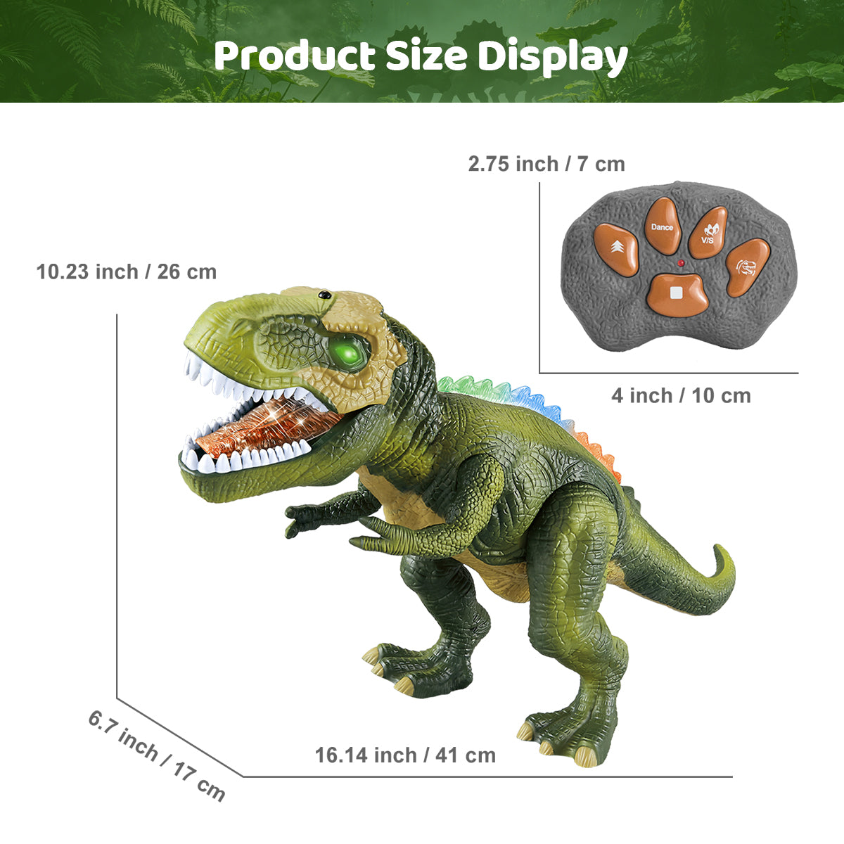 Jouet robot dinosaure, adapté aux garçons de 3 ans et plus, T-Rex géant avec lumières et rugissements réalistes, jouet électronique pour enfants marchant et dansant à télécommande