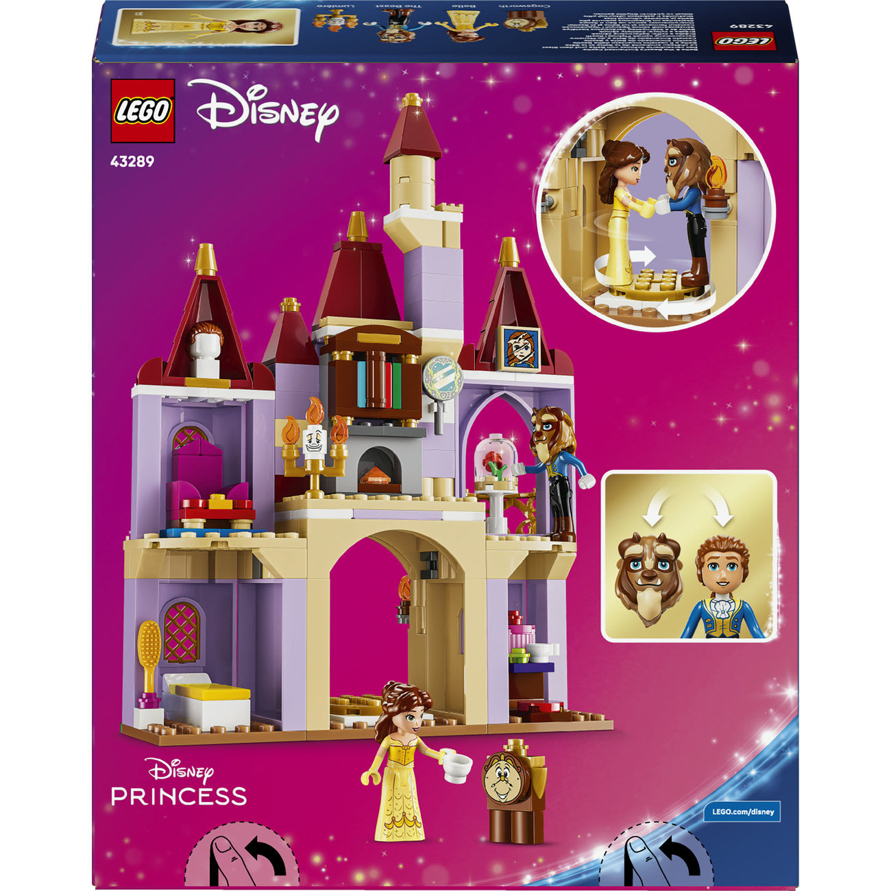 LEGO Disney Princess Beauty and the Beast Ensemble de Construction Château Enchanté 43289