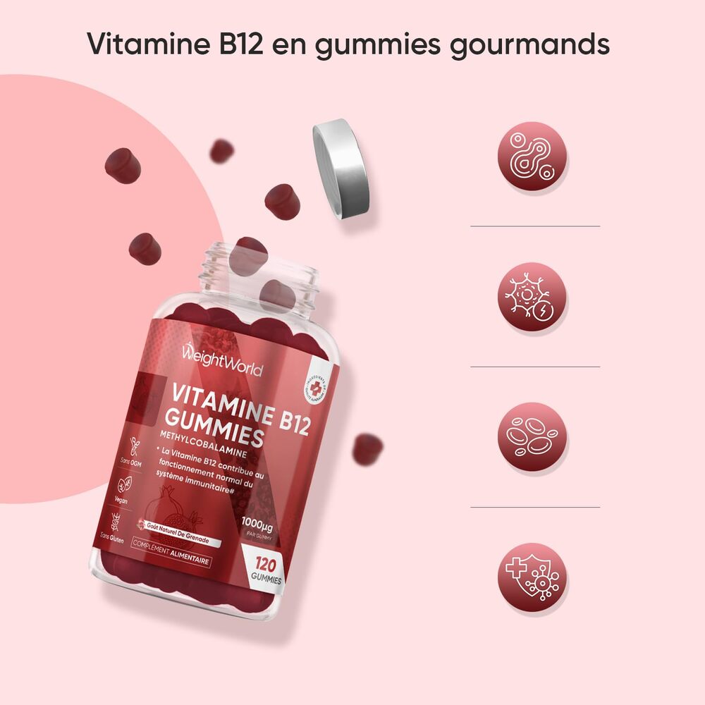 WeightWorld Vitamine B12 1000 mcg 120 Gummies