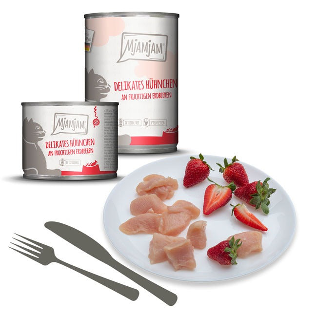 MjAMJAM Pur aliment humide pour chat agneau 200 g