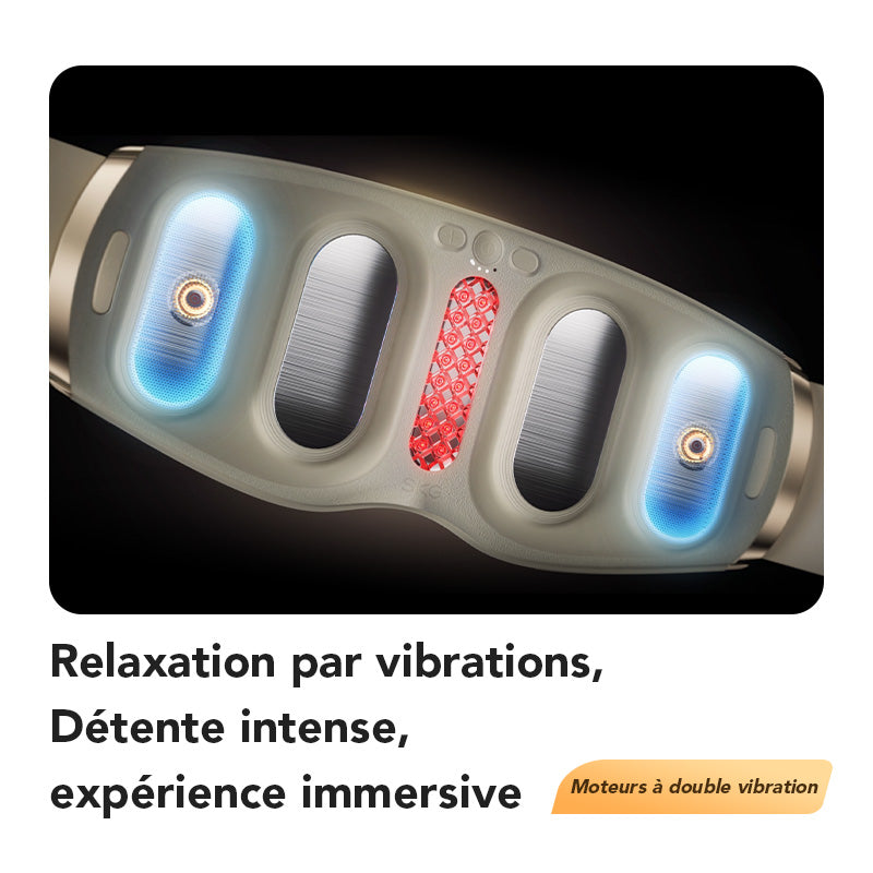SKG GS500 Appareil de massage pour le bas du dos Soulagement des douleurs lombaires 3.0 Massage profond des tissus avec thermothérapie à lumière rouge Fin et portable Cadeau pour l'être aimé