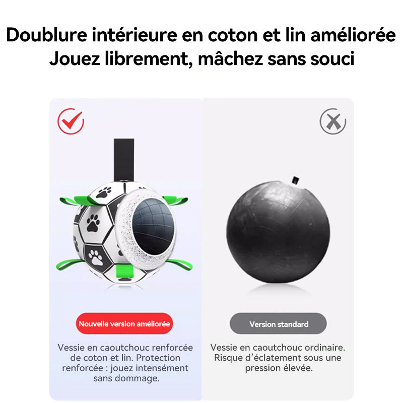 BLINKIT Ballon de Foot Gonflable pour Chien, Jouet Interactif Léger et Élastique, Résistant à l'Usure, Taille 15cm