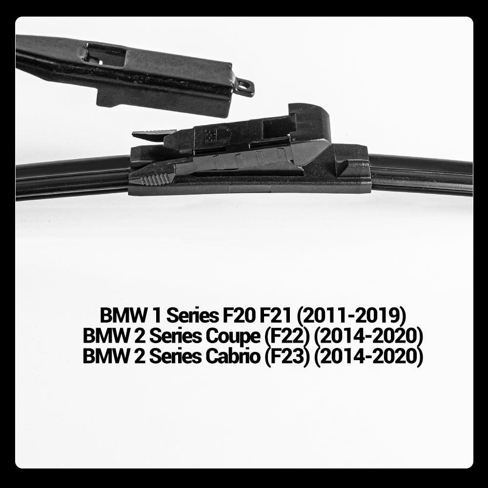 LECIBUBI Essuie-glaces pour BMW Série 1 F20/F21 & Série 2 Coupé/Cabrio (F22/F23), équipement d'origine - 550 mm + 450 mm