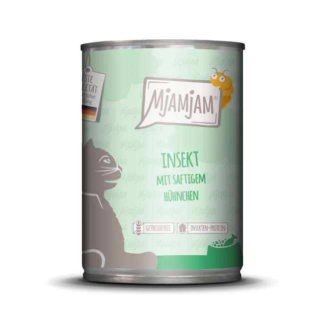 MjAMjAM [Peut être servi frais pour l'été] Aliment humide pour chat au poulet 400 g