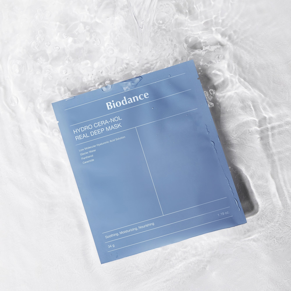 BioDance Hydro Cera-Nol Masque Véritable Profond - 1 Boîte 34 g X 4 Pièces