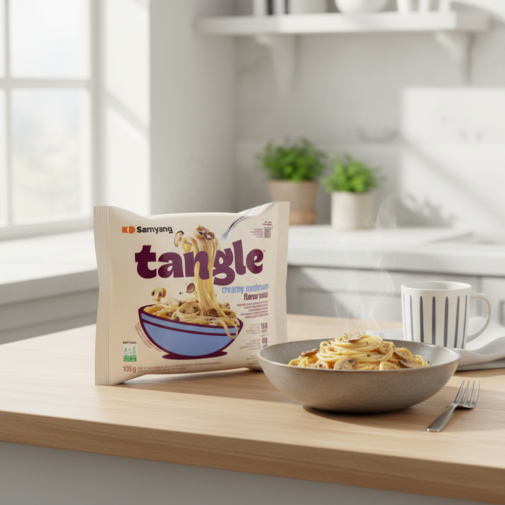 SAMYANG Tangle Pâtes à la crème de champignons 105 g