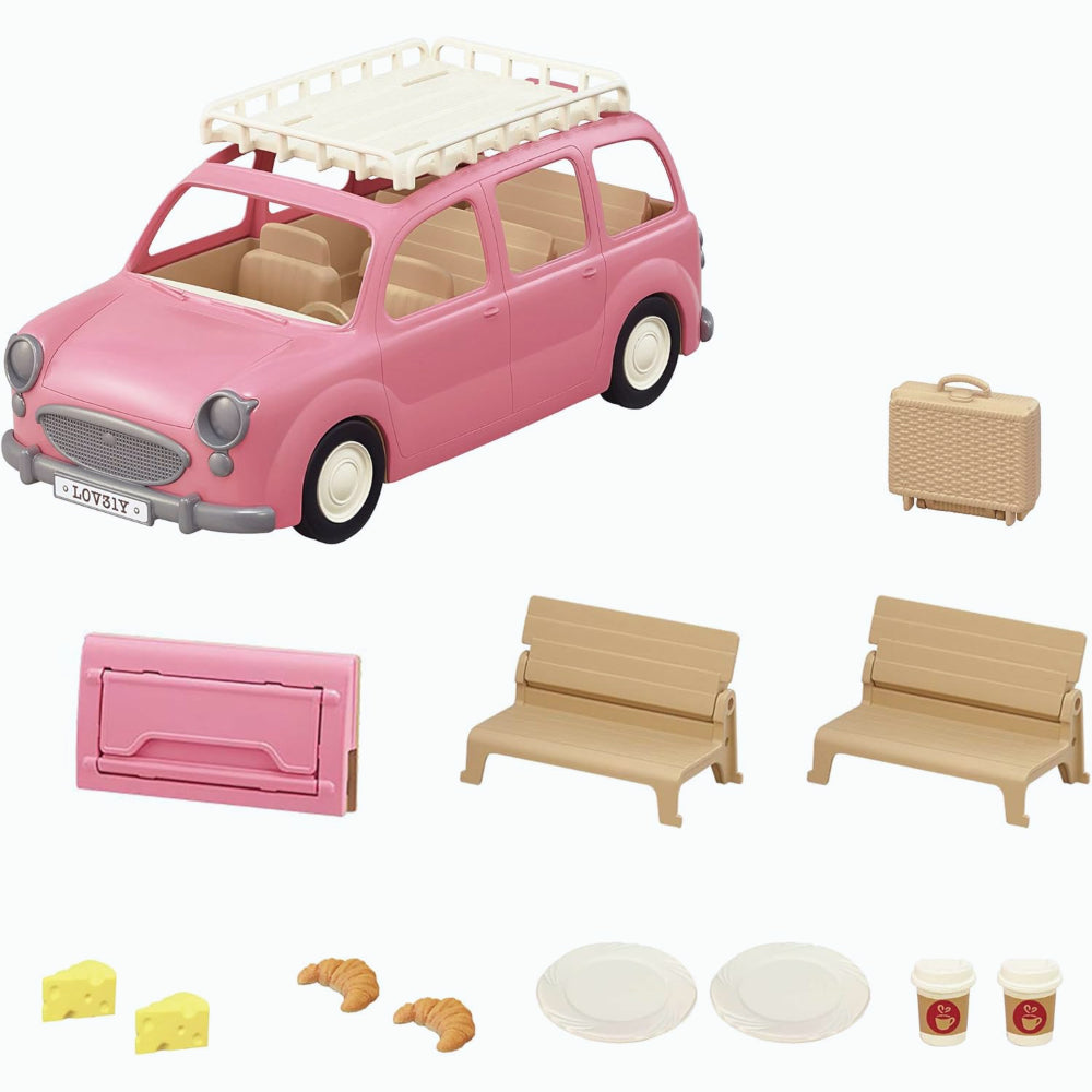 Sylvanian Families Pack de Jeu de Camping-Car de Pique-Nique en Famille