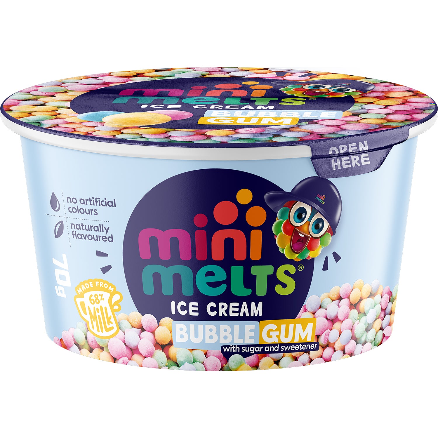 MINI MELTS Crème glacée Saveur Chewing-gum 70 g