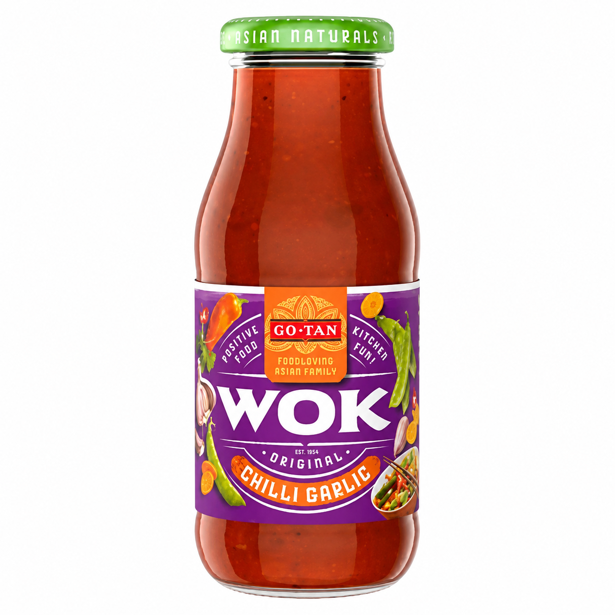 Go-Tan Wok Sauce chili à l'ail originale - 240 ml