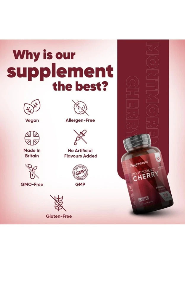 WeightWorld Cerise de Montmorency 6000 mg 180 gélules