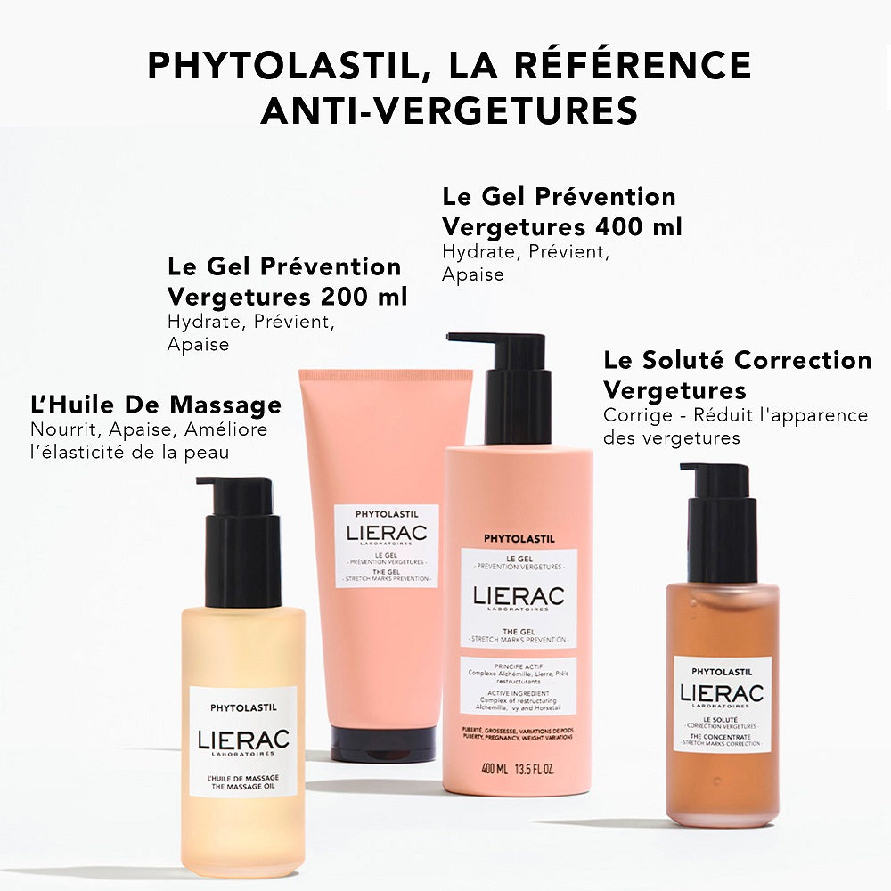 LIERAC Phytolastil Le Gel Prévention Vergetures Tube 200 ml
