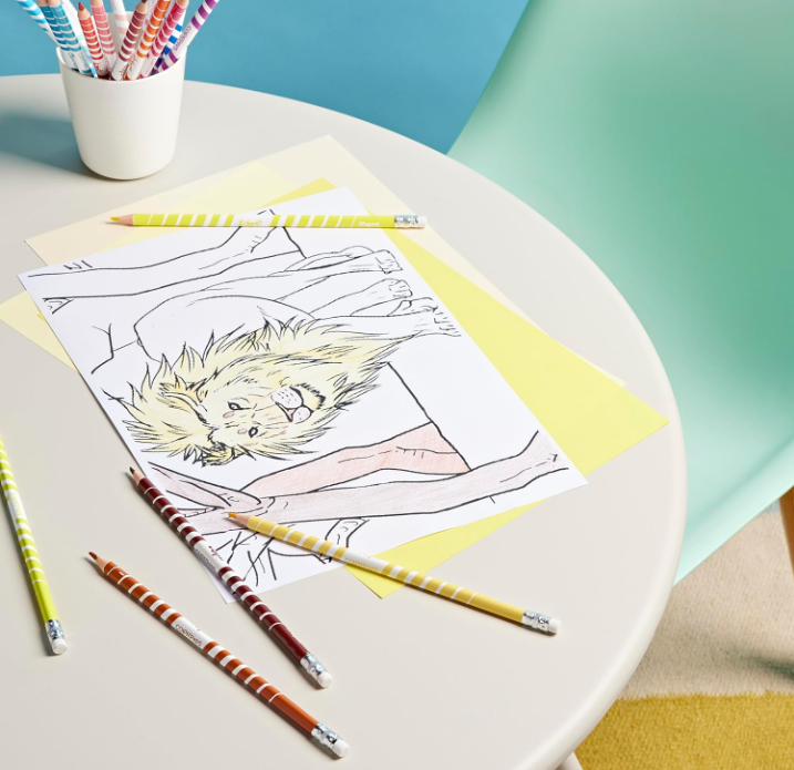 Maped Couleur Oops Color'Peps Crayons de Couleur Effaçables Triangulaires 24 Couleurs