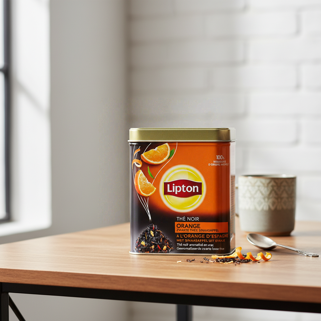 LIPTON Thé noir en vrac Orange d'Espagne 150g