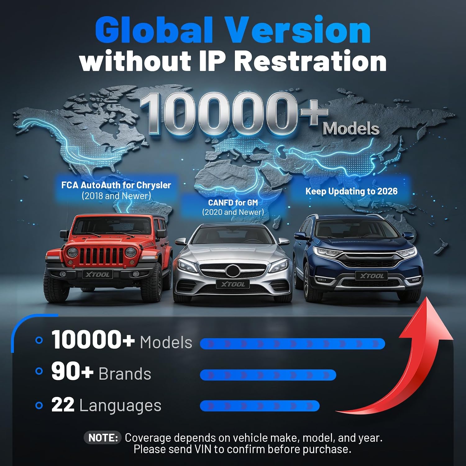 XTOOL D5 Lecteur de codes d’erreur et outil de réinitialisation pour voiture, diagnostic moteur/ABS/SRS/transmission avec service du frein de parking électronique (EPB)