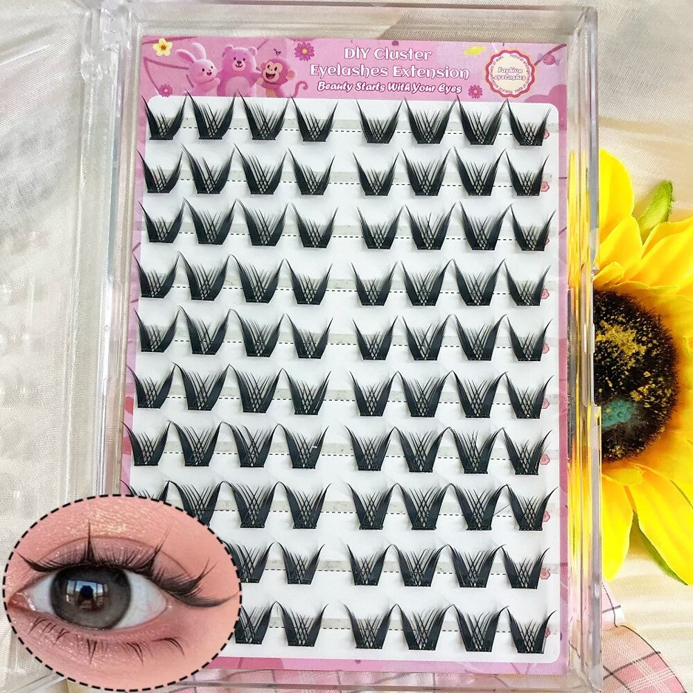 MeoMagic Extensions de cils classiques (sans colle ni pinces à épiler) - 10 lignes - F27