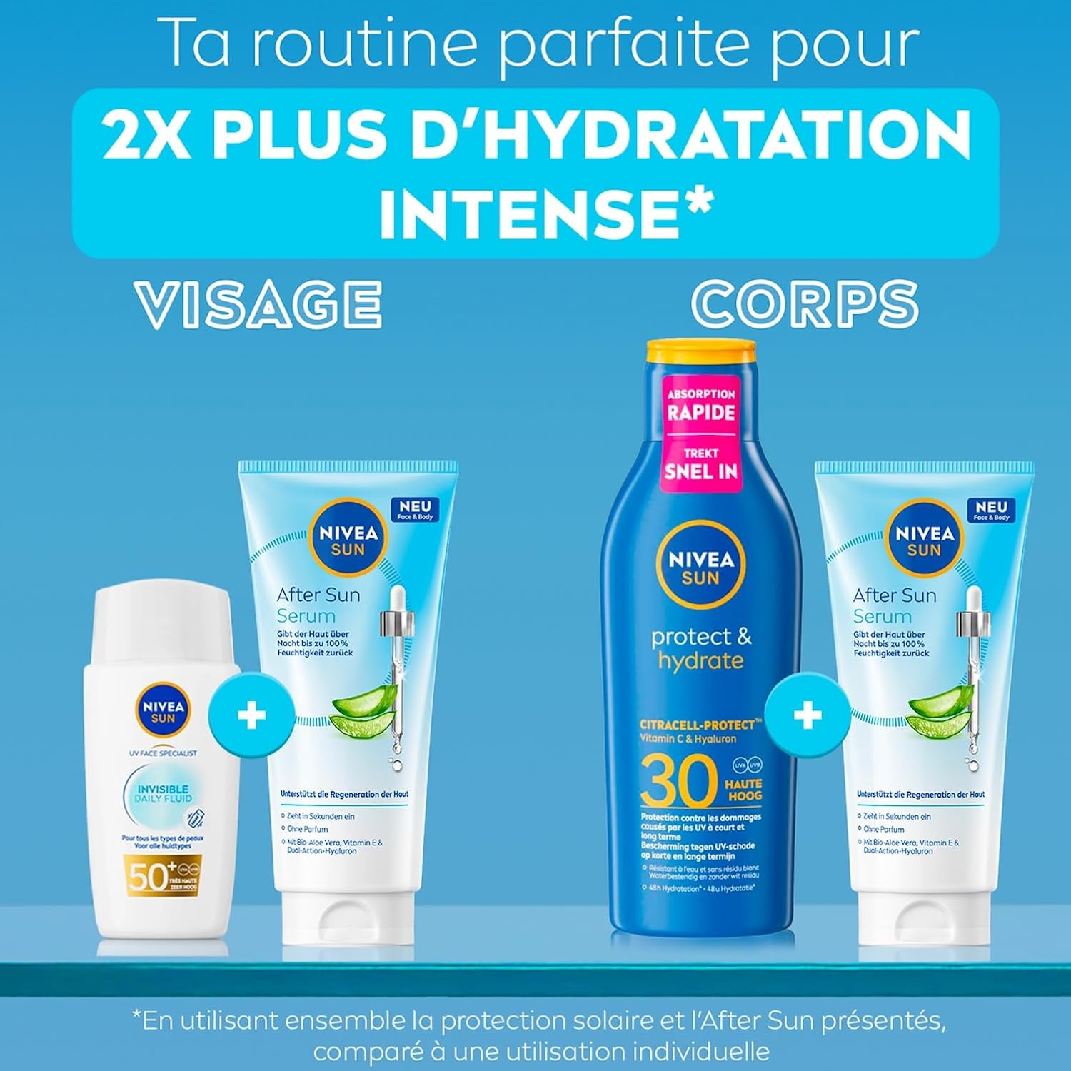 NIVEA SUN Après-Soleil Gel Sérum Aloe Vera Bio 100 ml