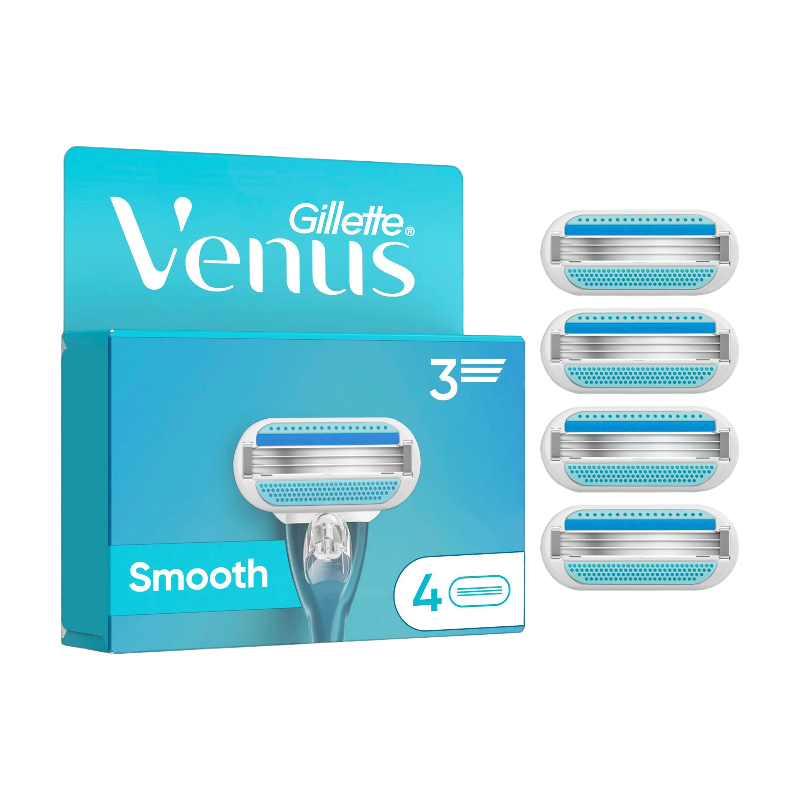 Gillette Venus Smooth Recharges de Lames de Rasoir Lot de 4