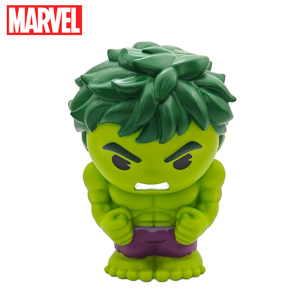 Tirelire Marvel Hulk Officielle Avengers – Figurine Super-héros 3D PVC Étanche et Antichoc, Boîte à Économies Décorative, Organisateur de Bureau, Idée Cadeau